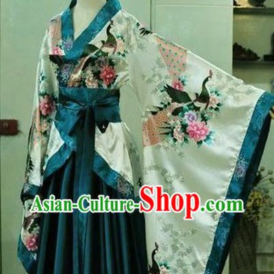 Chinese Classic Peacock Hanfu Clothing for Women