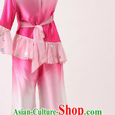 Chinese Classic Folk Yangge Dance Costume and Headpiece for Women