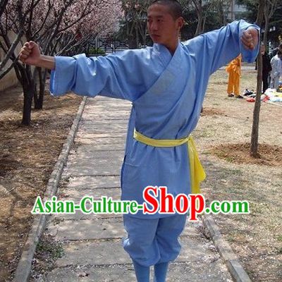 Traditional Chinese Henan Shaolin Martial Arts Monk Uniform for Men
