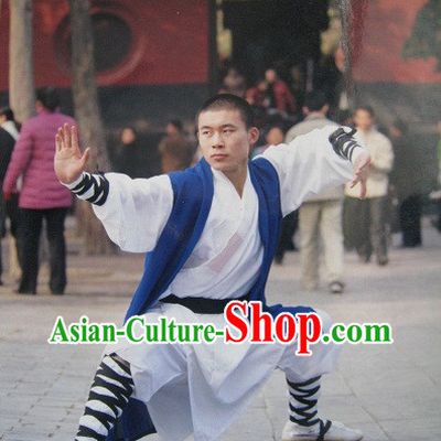 Traditional Chinese Henan Shaolin Martial Arts Master Clothing for Men
