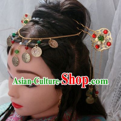 Handmade Ancient Chinese Style Princess Hair Accessories Three Pieces Set