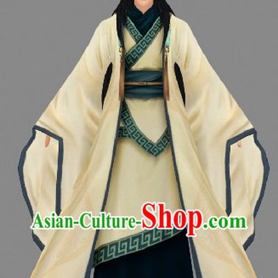 Chinese Classic Han Fu Clothing Complete Set for Men