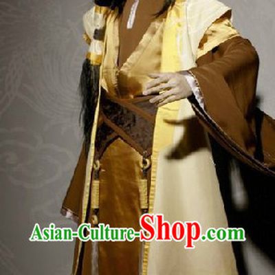 Ancient Chinese Swordsman Master Costume Complete Set for Men