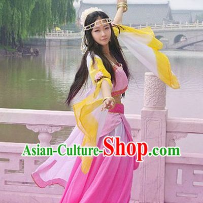 Ancient Chinese Pink Princess Costume for Women