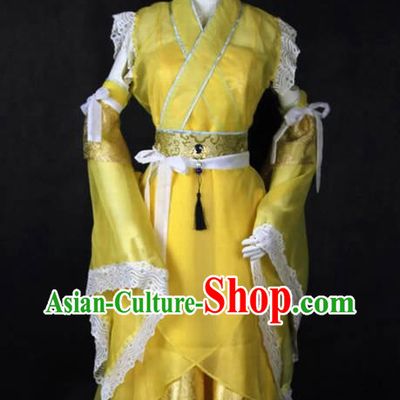 Ancient Chinese Swordswoman Costume Complete Set