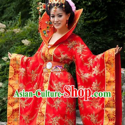 High Collar Ancient Chinese Empress Costume for Women