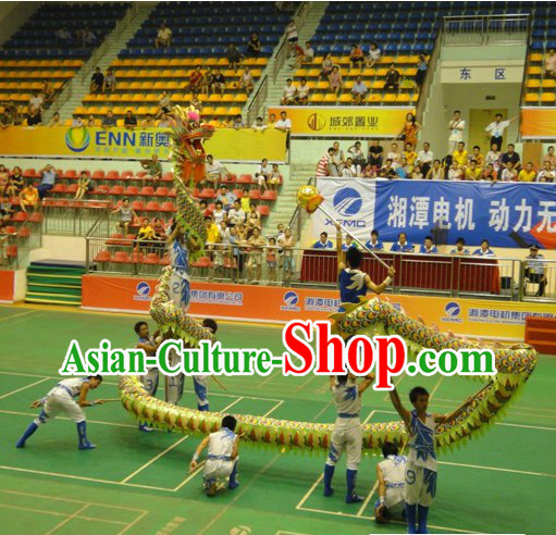 Professional Competition Dragon Dance Costumes for Nine to Ten People