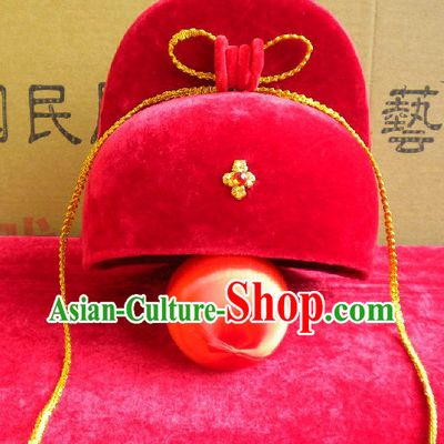 Chinese Classic Bridegroom Wedding Hat for Men