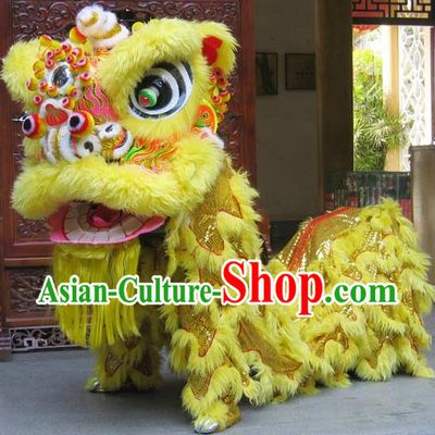 Competition and Celebration Chinese FUT SAN Lion Dance Costumes Complete Set
