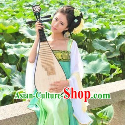Green Tang Dynasty Lady Clothes for Women
