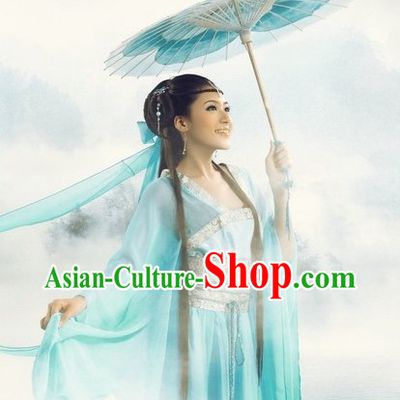 Romantic Light Blue Lady Costumes