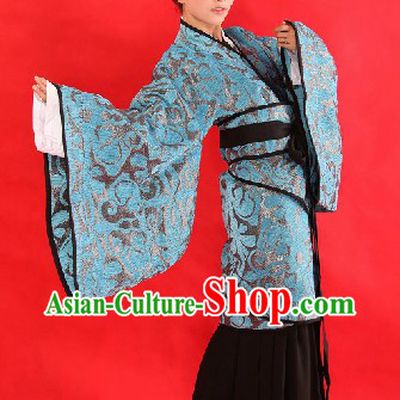Ancient Chinese Female Civilian Hanfu Clothing Complete Set