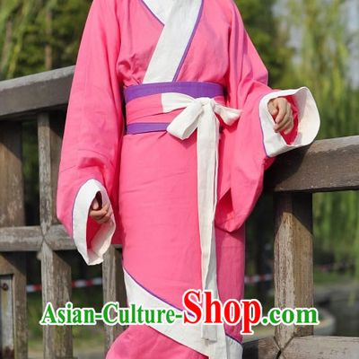 Ancient Chinese Style Pink Hanfu Clothing for Women