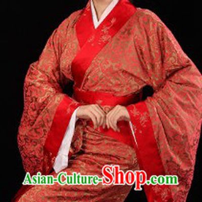 Ancient Chinese Style Hanfu Wedding Dress Complete Set for Brides