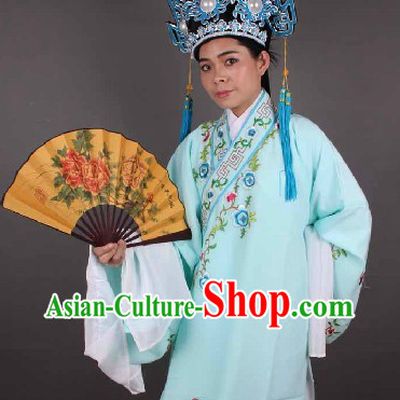 Ancient Chinese Young Men Costume and Hat