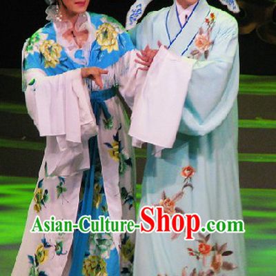 Long Sleeve Shanghai Shaosing Opera Embroidered Costumes for Men