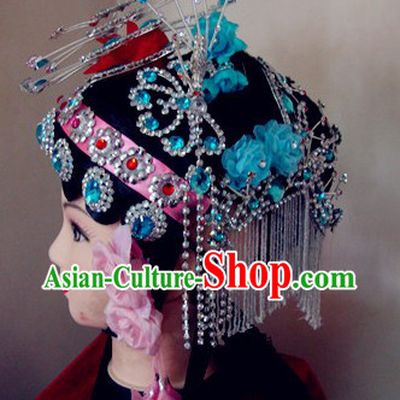 Traditional Chinese Dramatic Opera Wig and Hair Accessories Set for Women