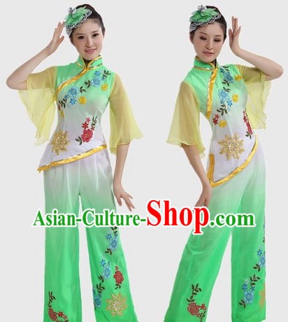 Chinese Classic Fan Dance Costume for Women