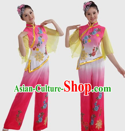 Chinese Classic Fan Dance Costume for Women