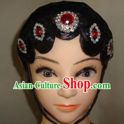 Traditional Chinese Dramatic Wig and Headpiece Set