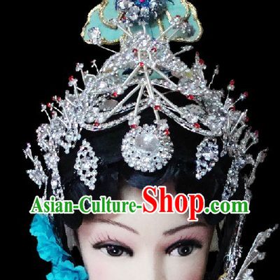 Traditional Chinese Dramatic Empress Wig and Headpiece Set