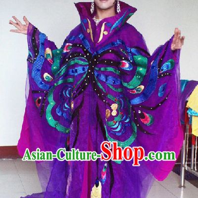Chinese Stage Performance Dramatic Butterfly Dance Costumes Complete Set