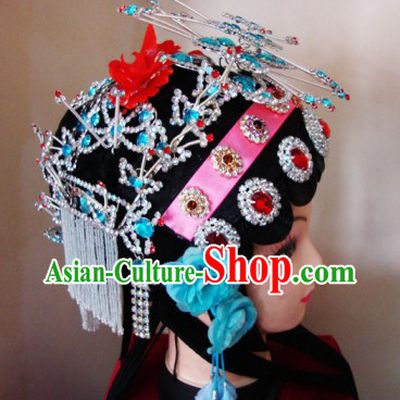 Chinese Classical Peking Opera Wig and Hair Accessories