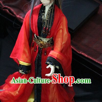 Ancient Chinese Red Wedding Dress for Men