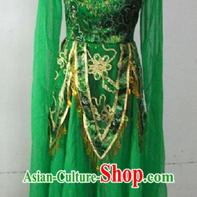 Green Chinese Classical Dancing Costume for Women