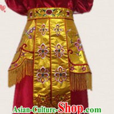 Traditional Chinese Drum Player Costume for Women