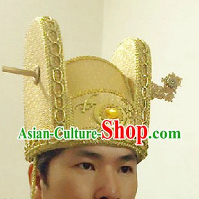 Chinese Classical Palace Royal Emperor Hat for Men
