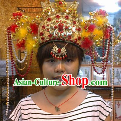 Chinese Classical Palace Wedding Phoenix Hat for Brides