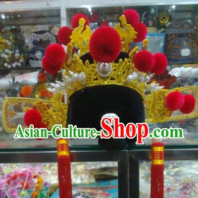 Chinese Classical Bridegroom Wedding Hat