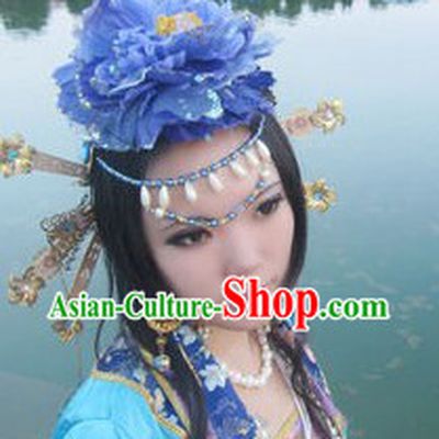 Chinese Classical Blue Hair Accessories Set
