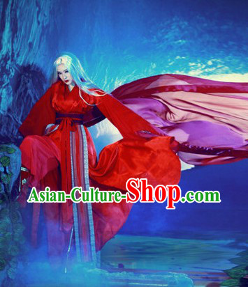 The Legend of Heroes Moonlight Witch Wig and Costumes Complete Set
