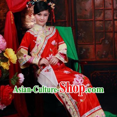 Chinese Classical Big Family Embroidered Lady Clothes