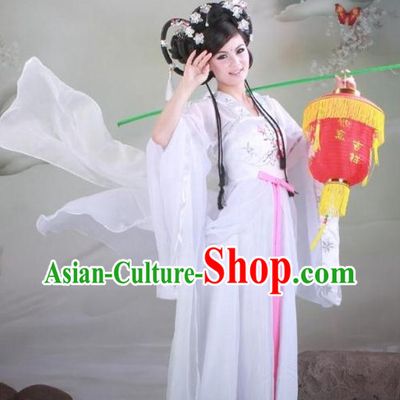 Tang Dynasty Imperial Concubine White Clothing Complete Set