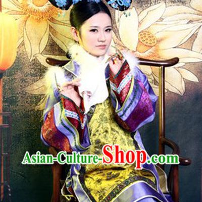 Qing Dynasty Empress Clothes Complete Set for Women