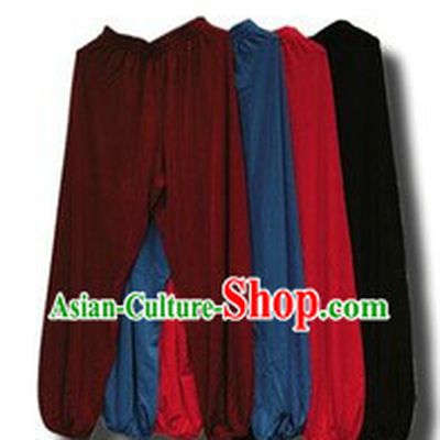 Traditional Chinese Tai Chi Silk Pants