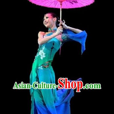 Chinese Classical Snake Dancing Costume and Headpiece for Women