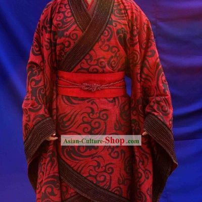 Ancient Chinese Han Dynasty Emperor Wedding Clothing