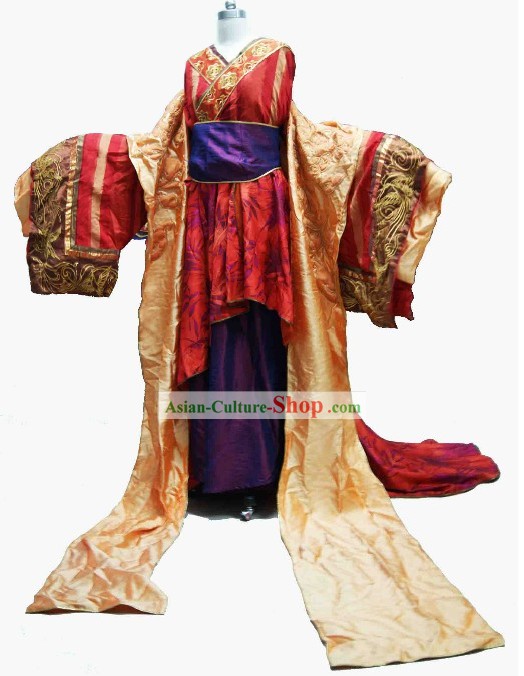 Ancient China Tang Dynasty Empress Clothing Complete Set