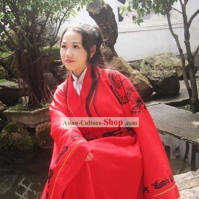 Chinese Classical Phoenix Red Wedding Costumes