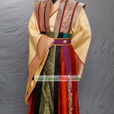 Ancient Chinese Prince Clothing and Coronet Complete Set