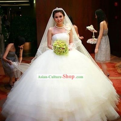 Supreme Romantic White Wedding Dress