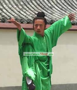 Traditional Daoist Priest Green Robe