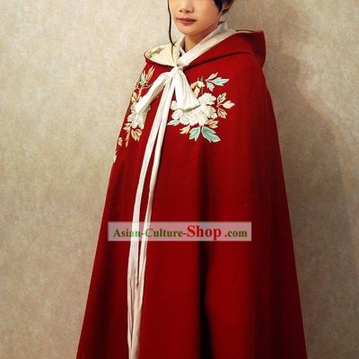Ancient Chinese Red Princess Cape