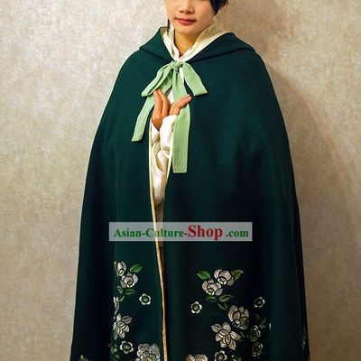 Ancient Chinese Embroidered Flower Princess Royal Cape