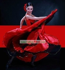 Traditional Spainish Zambra Dance Costumes for Women