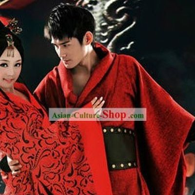 Ancient Chinese Beauty and Hero Costumes 2 Sets